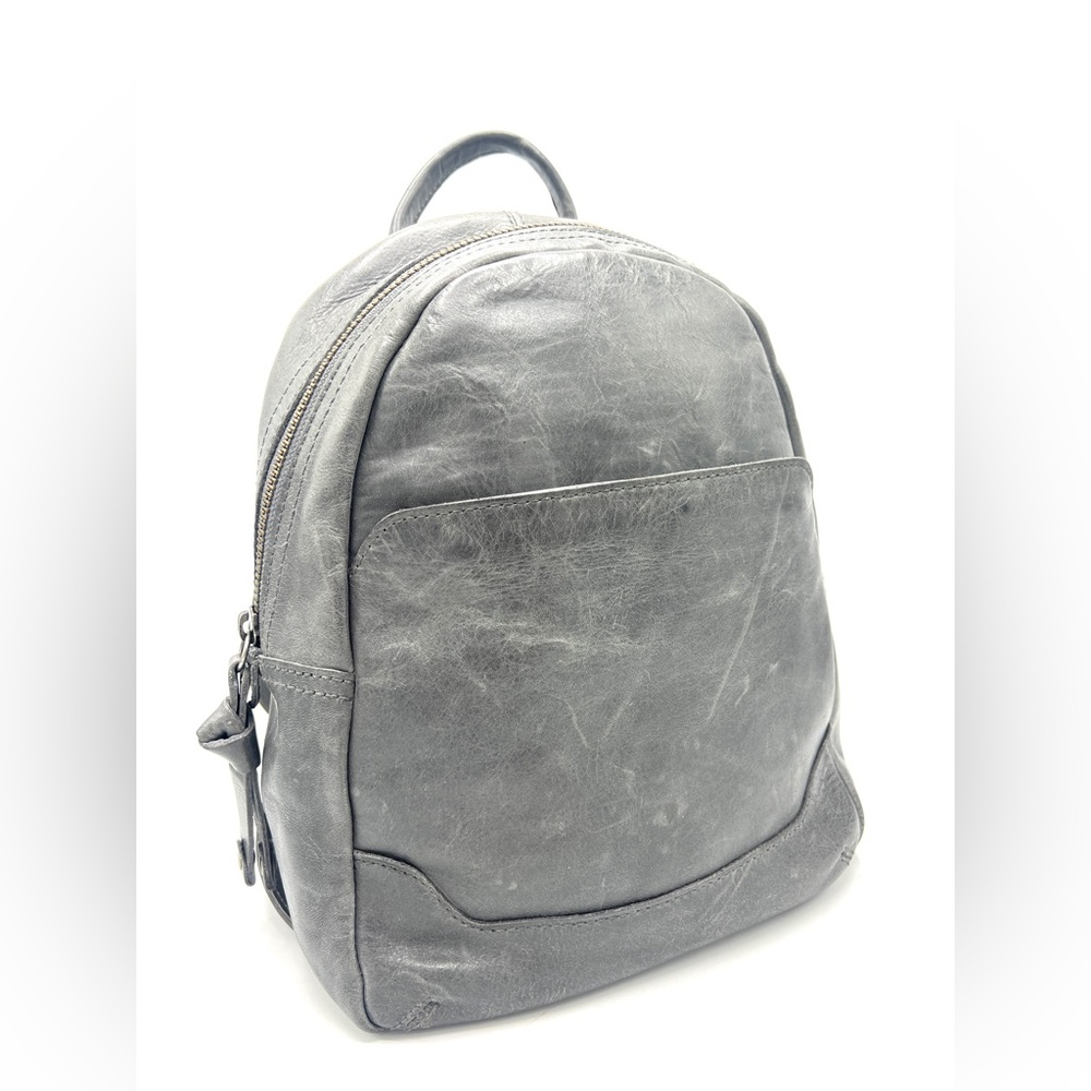 Frye Melissa Medium Leather Backpack Slate Gray - image 2